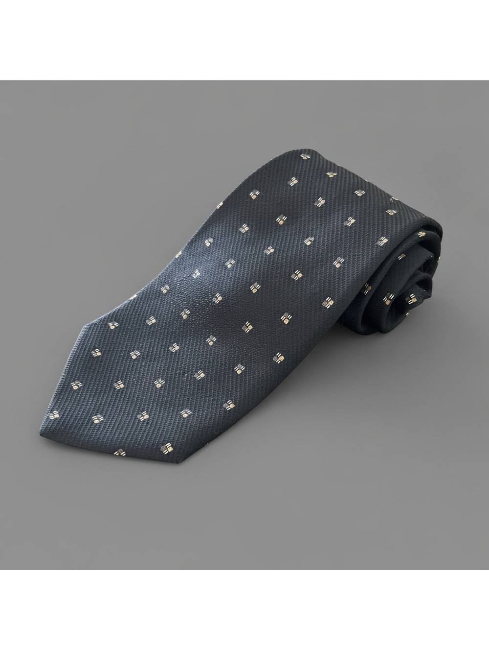 Royal Classic for Tom James Black Silk Necktie Tie NWOT